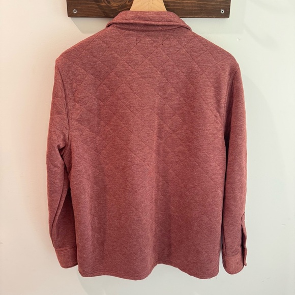 NWT Simply Southern Men’s Quilted Shacket in Garnet Snap Front - Picture 5 of 5
